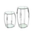 Scarlett Silver & Glass Side Table